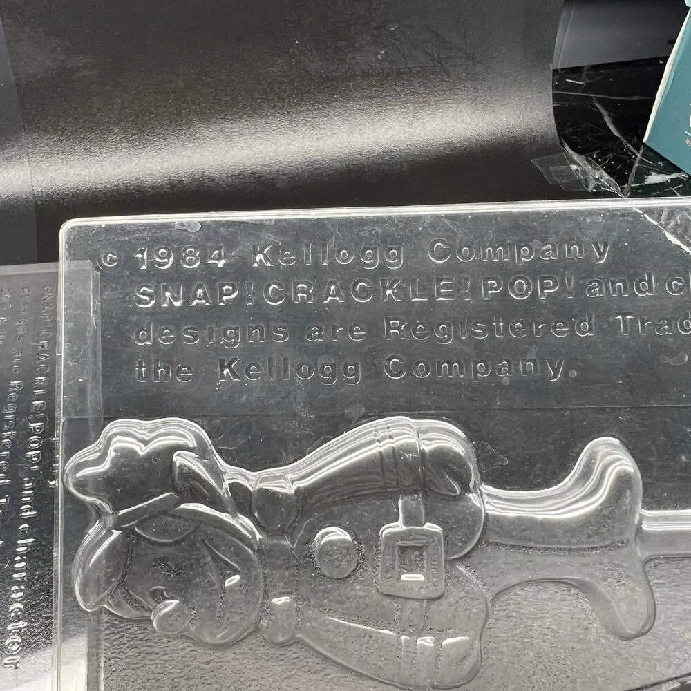 Vintage 1984 Kellogg Rice Krispies: Snap Crackle & Pop Candy Molds 3 Trays
